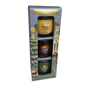 Yankee Candle Mini 3pk Gift Set -Vanilla Cupcake -Holiday Zest -Sage/Citrus
